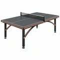 Tavolo da ping pong 274 x 152.5 x 76 cm nero e marrone con rete per interni
