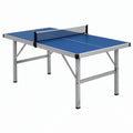 Tavolo da ping pong 274 x 152 x 76 cm blu in pannello composito con struttura in metallo e rete