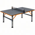Tavolo da ping pong 274 x 152.5 x 76 cm in acciaio e MDF grigio arancione pieghevole per interno