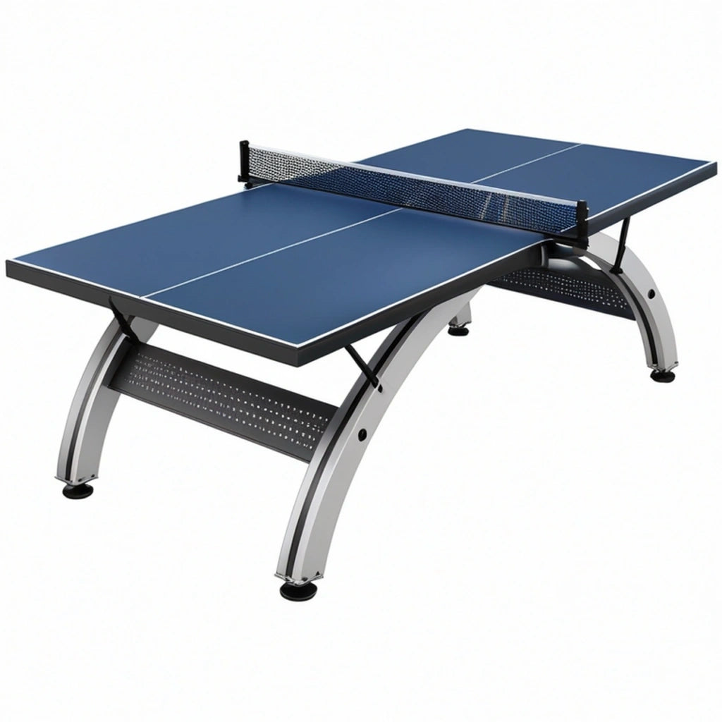 Tavolo da ping pong 274 x 152.5 x 76 cm blu con struttura in metallo per gioco indoor